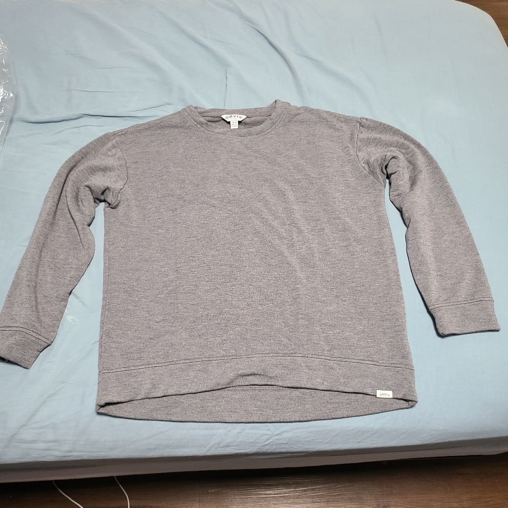 Orvis Size Small Gray Sweater